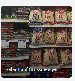 Rabatt auf Grossmengen